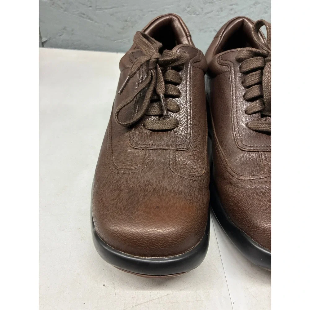Cole Haan Nike Air Oxford Sneakers Mens 7 Brown Leather C08506 Comfort Casual